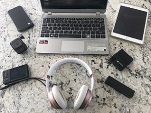 All these everyday personal electronic items are powered by lithium batteries
